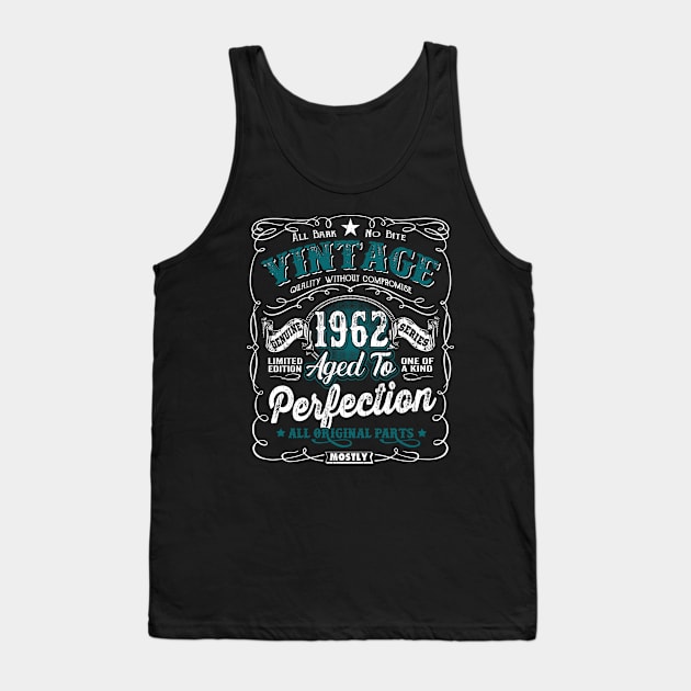 Vintage 1962 Birthday 60 Year Old Tank Top by Sun68